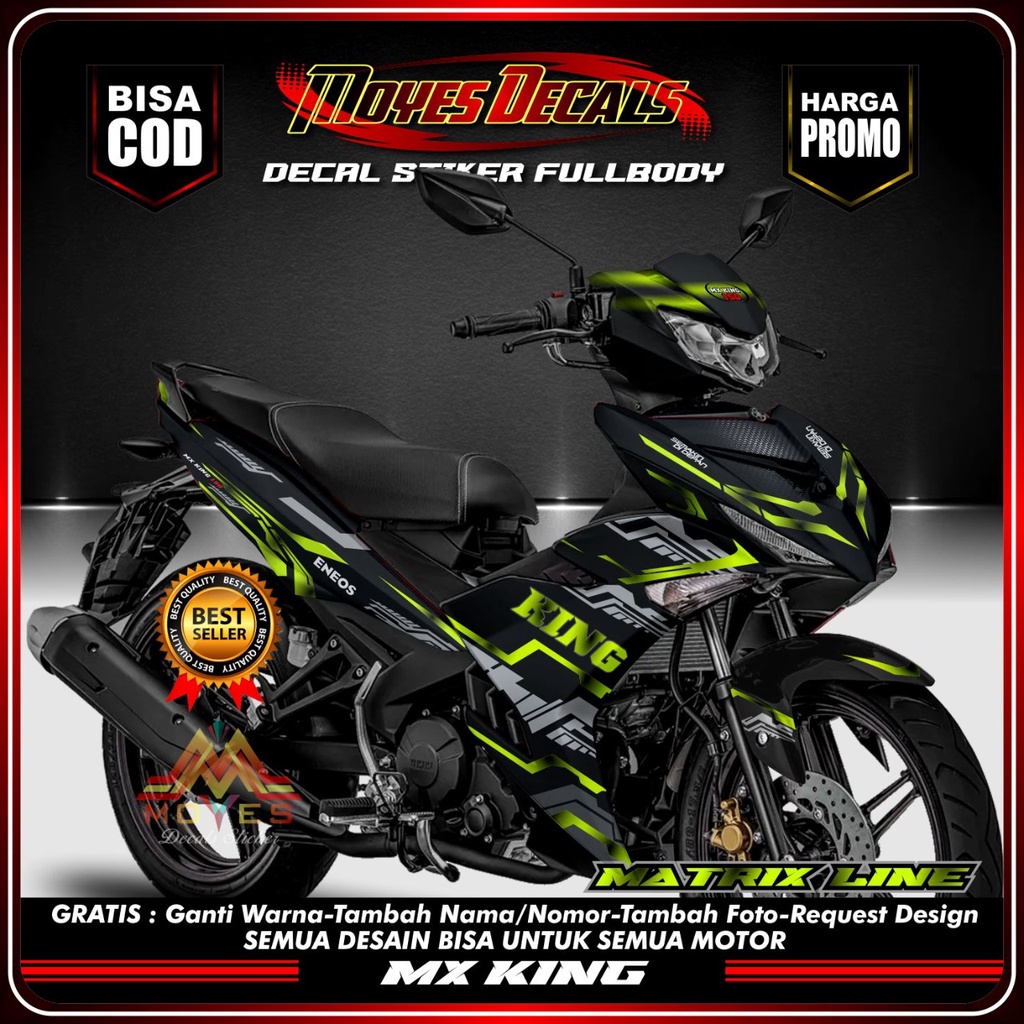 Bisa COD Decal New Mx King 150 full body - decal motor new mx king 150 stiker motor new mx king 150 