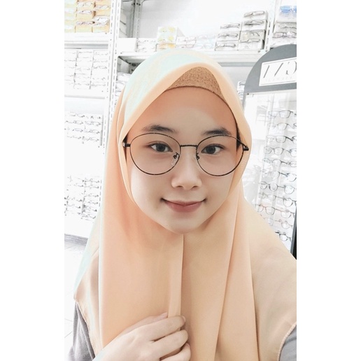 KACAMATA BULAT WANITA ANTI RADIASI CAKEP DAN IMUT FRAME KODE 61102