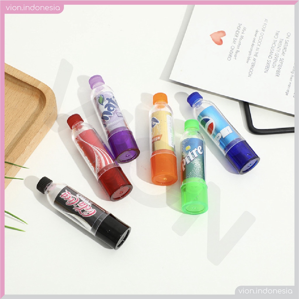 CAILI COLA Coke Cola Lipbalm Moisturizing Pelembab Bibir Lucu Botol Soda XX005