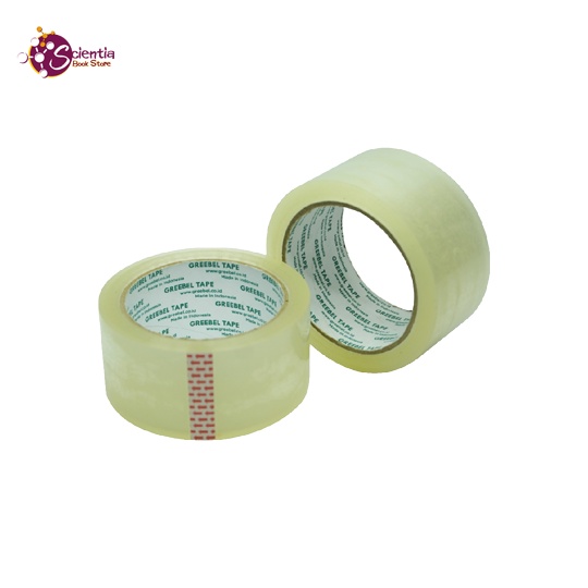 

Lakban / Isolasi Transparan Bening 2 Inch (Green) 45 mm - Greebel (Pcs)