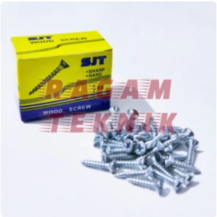 Skrup SJT 2" x 8 mm Sekrup 5cm Philip Kayu Screw Shard Hard Tajam Per Pcs