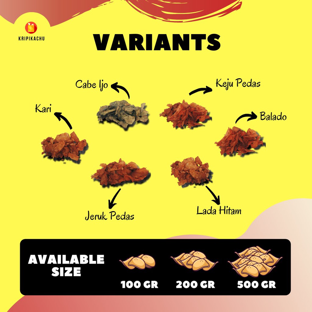 

Kripik Singkong Kripikachu 100gr