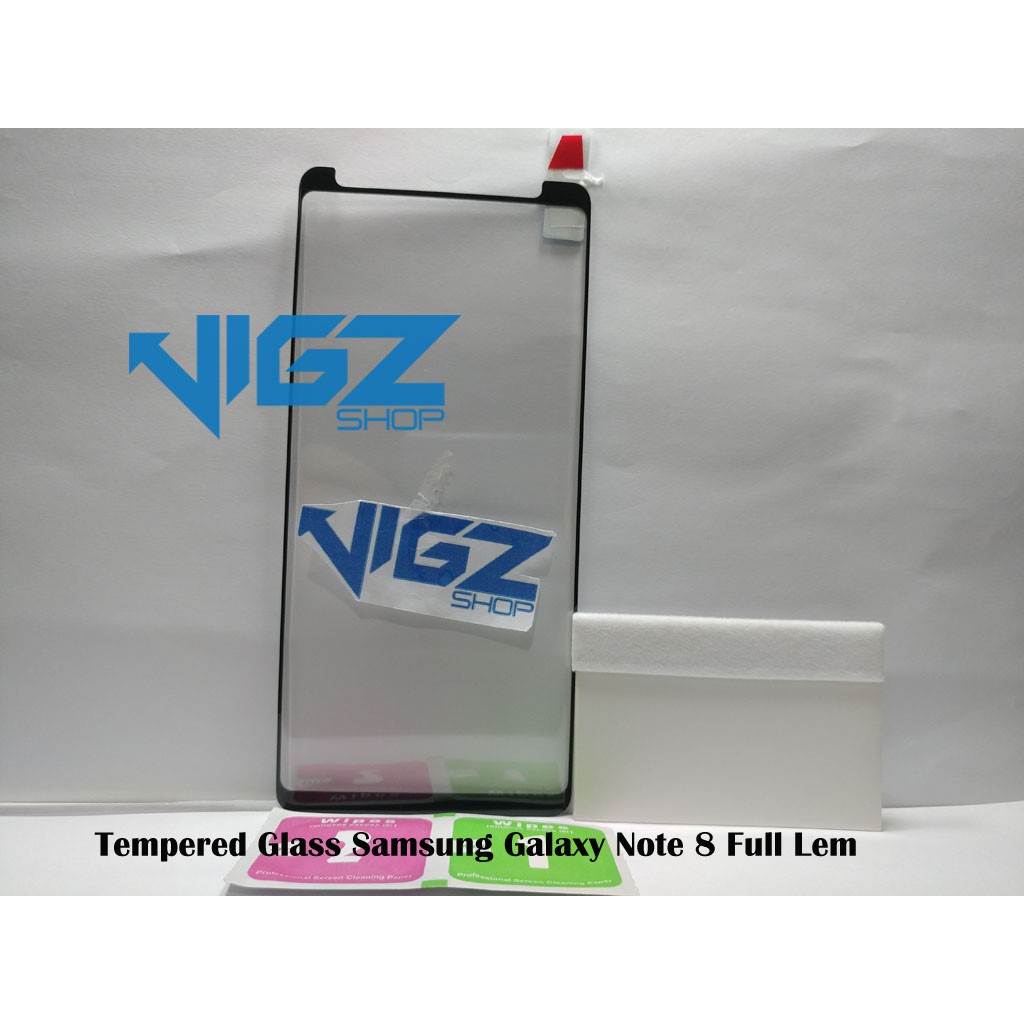 Tempered Glass Samsung Galaxy Note 8 N950 Curved Full Lem High Quality