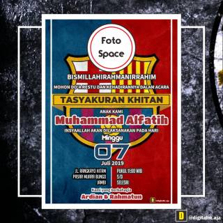 41 Contoh Undangan Khitan Buat Teman Gratis Terbaik