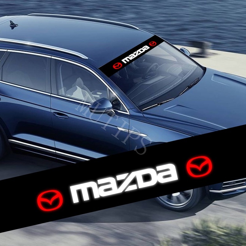 Stiker Kaca Depan Dan Belakang Mobil Mazda Bahan PVC Tahan Air Untuk 2 3 5 6 CX3 CX5 CX30 CX8 bl gh