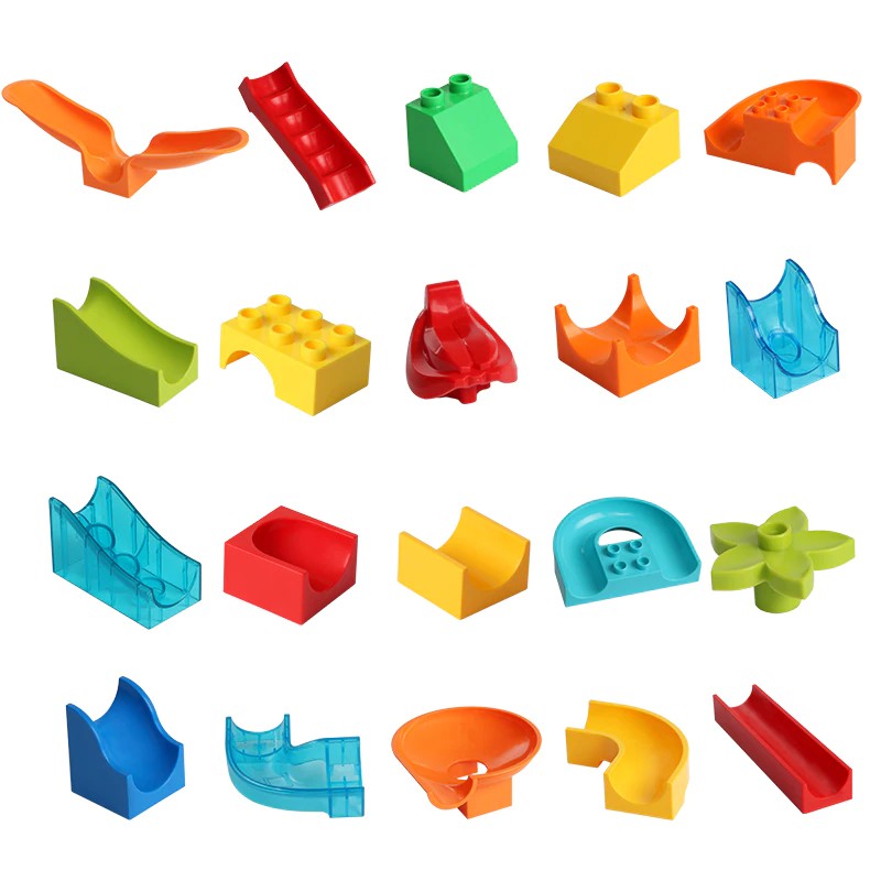 Mainan Lego Big Size Building Blocks Compatible LegoINGlys Duploed Maze Race Marble Run Accessories