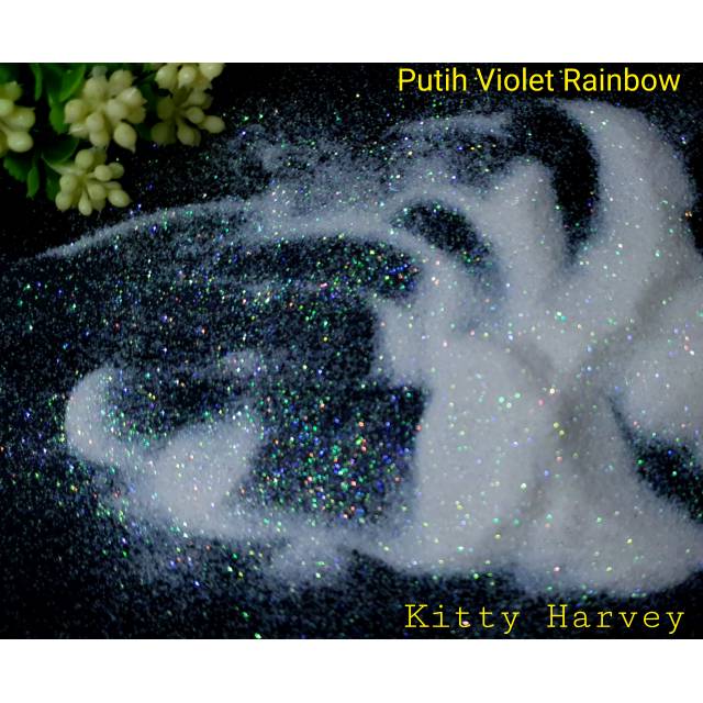 500Gram Glitter Putih Vio Rainbow