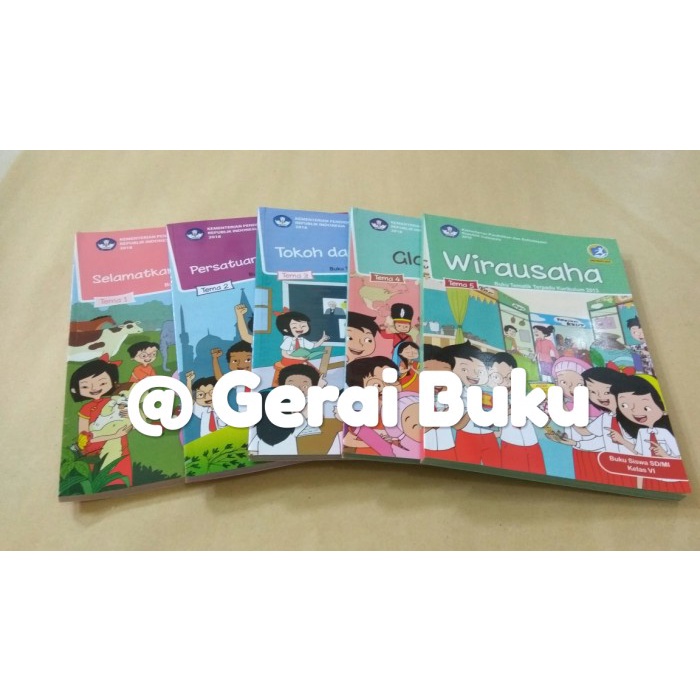 

❤BISA COD❤ Terbaru!!! Paket Tematik Kelas 6 SD Semester 1 Revisi 2018 Diknas