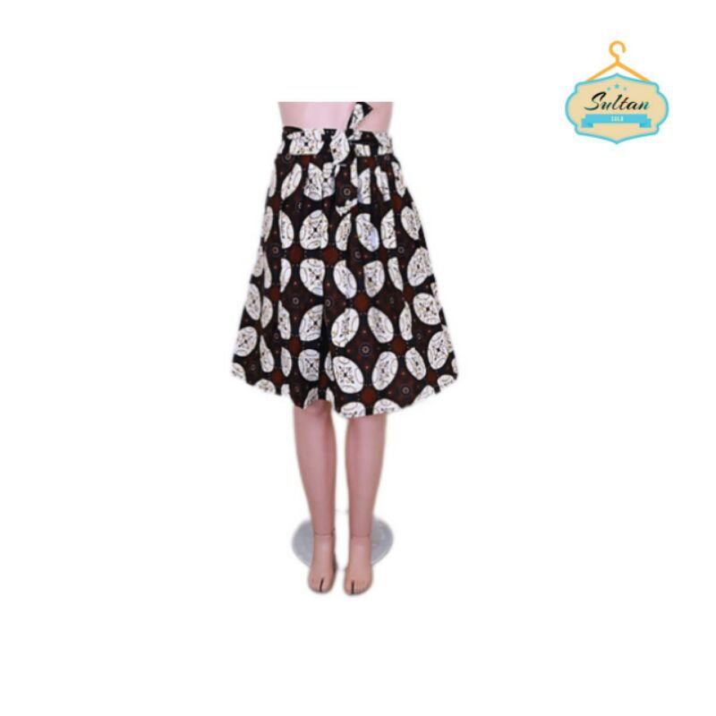 Rok Pendek Talita Batik Pinggang Karet Muat Size Kecil Sampai Jumbo XXXL