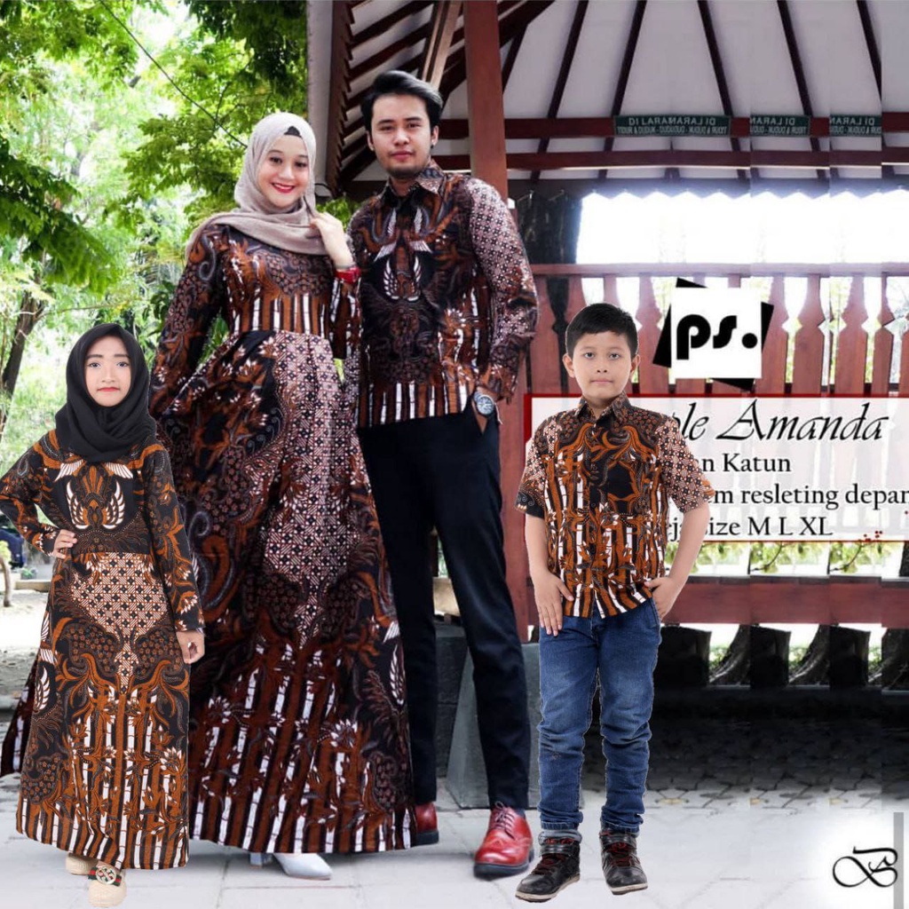 Family Set Lebaran Batik/ Couple Batik Keluarga / couple keluarga lebaran / couple keluarga lebaran 2022 / couple ibu dan anak perempuan / couple muslim