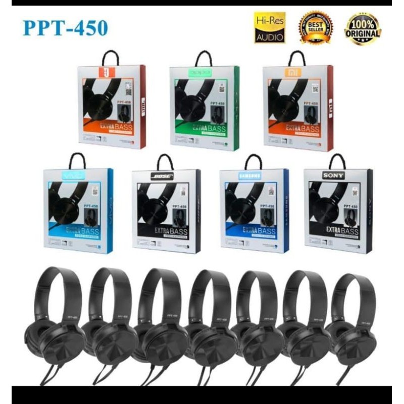 HEADSET BANDO XB450 - HANDSFREE MDR XB-450 - HEADPHONE MDR XB459 XB-450