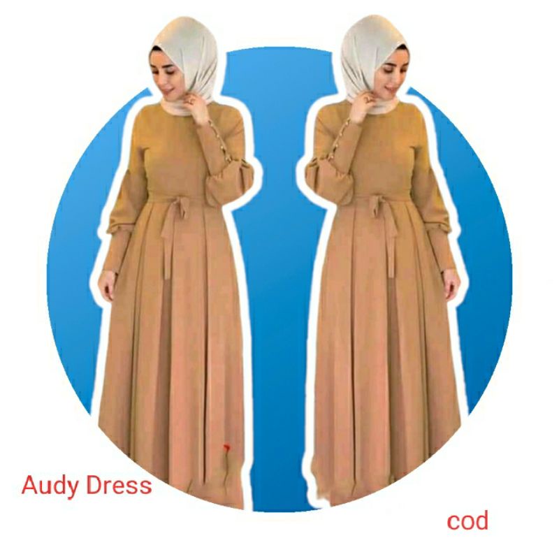 Ufaira olshop Audy Dress Baju Gamis Wanita Terlaris