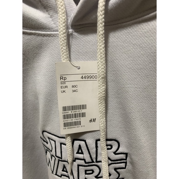 HOODIE H&amp;M STAR WARS WHITE