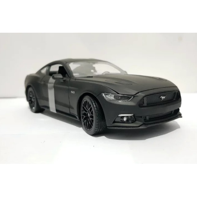 Diecast Welly Nex Skala 24 Black Matte Ford Mustang GT Matte Edition