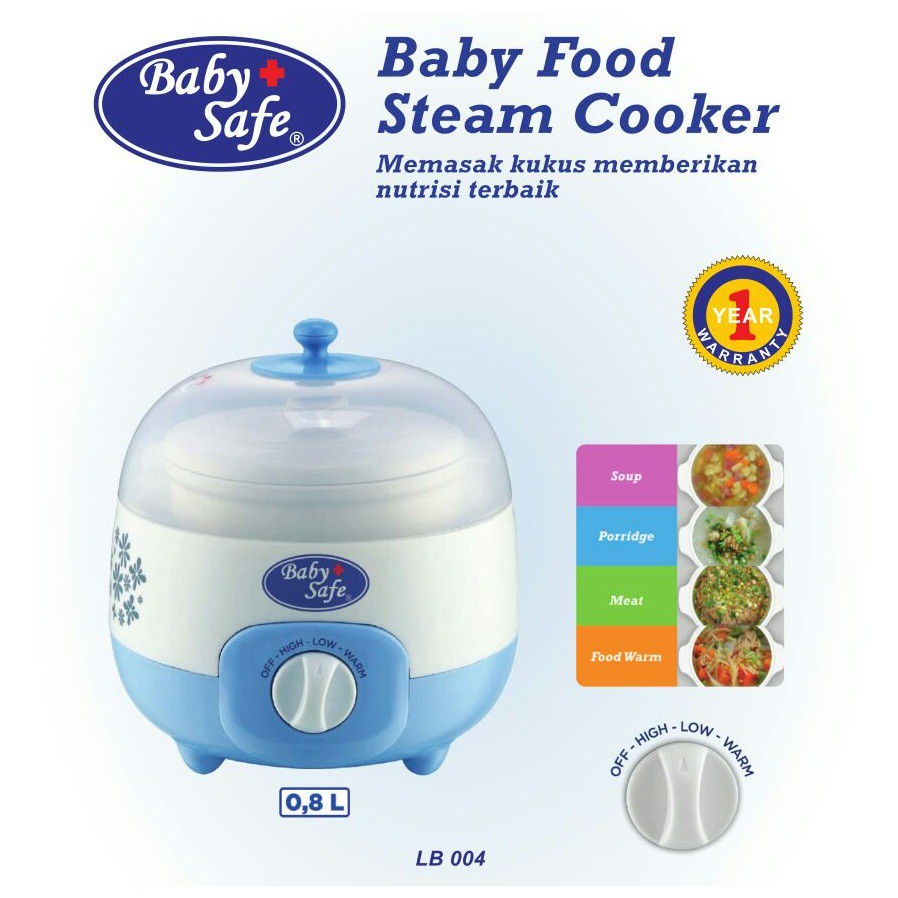 BABY SAFE STEAM COOKER LB 010