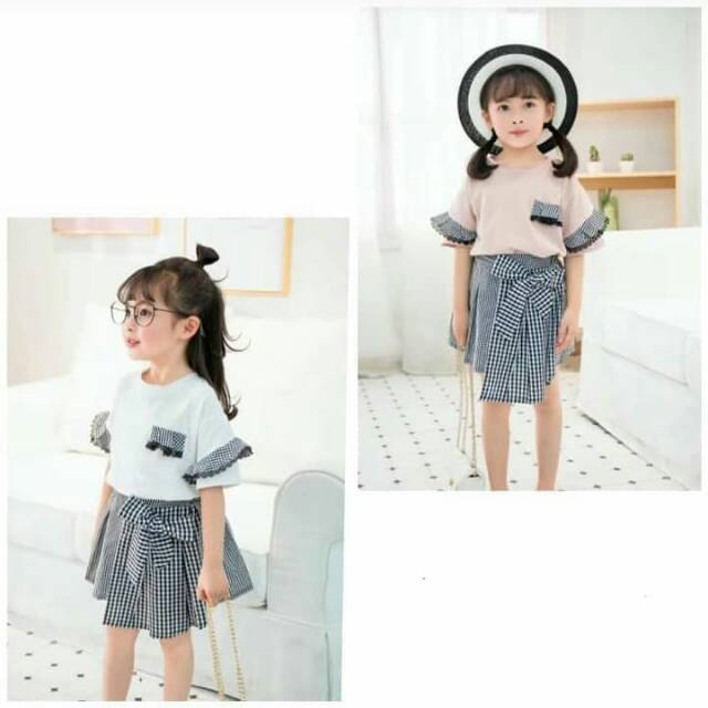 Setelan anak import model korea baju import anak perempuan