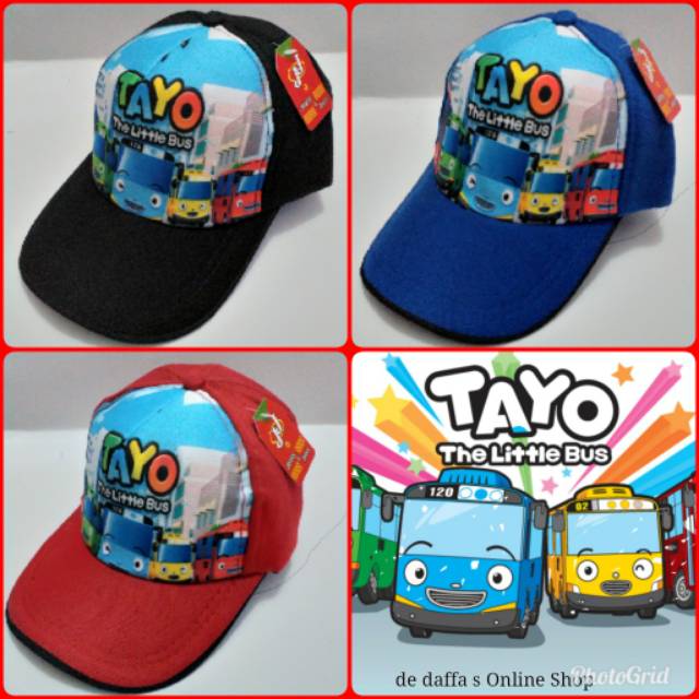 ☆ TOPI ANAK FULL PRINTING GAMBAR TAYO