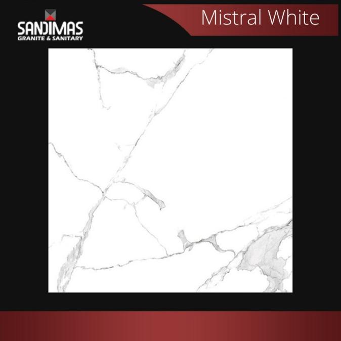 GRANIT GRANIT MOTIF MARMER SANDIMAS MISTRAL WHITE 60X60 [FREE ONGKIR]