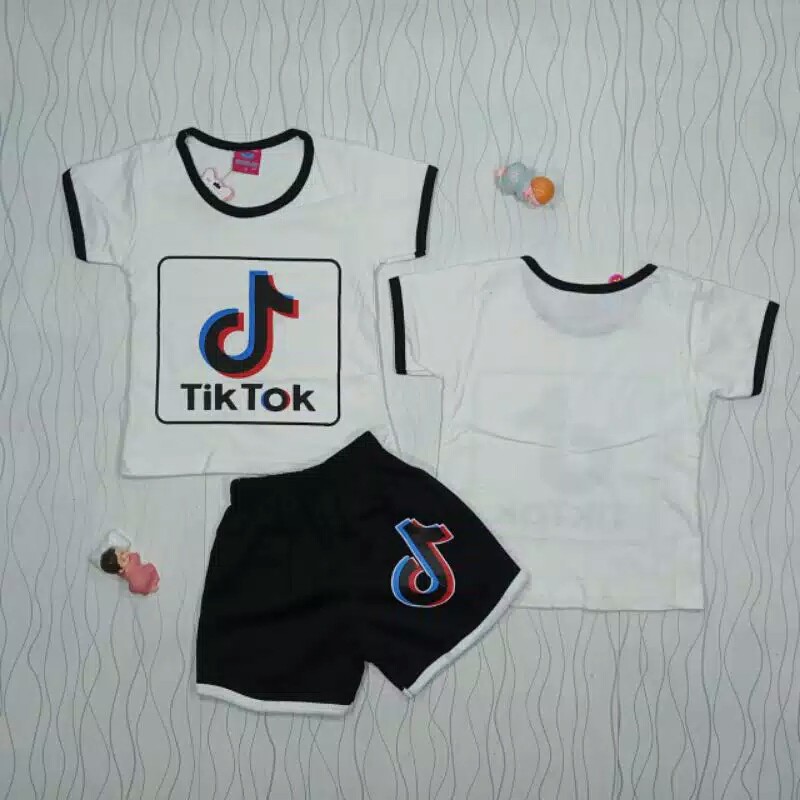Setelan Baju Anak Unisex Usia 1-7tahun TikTok