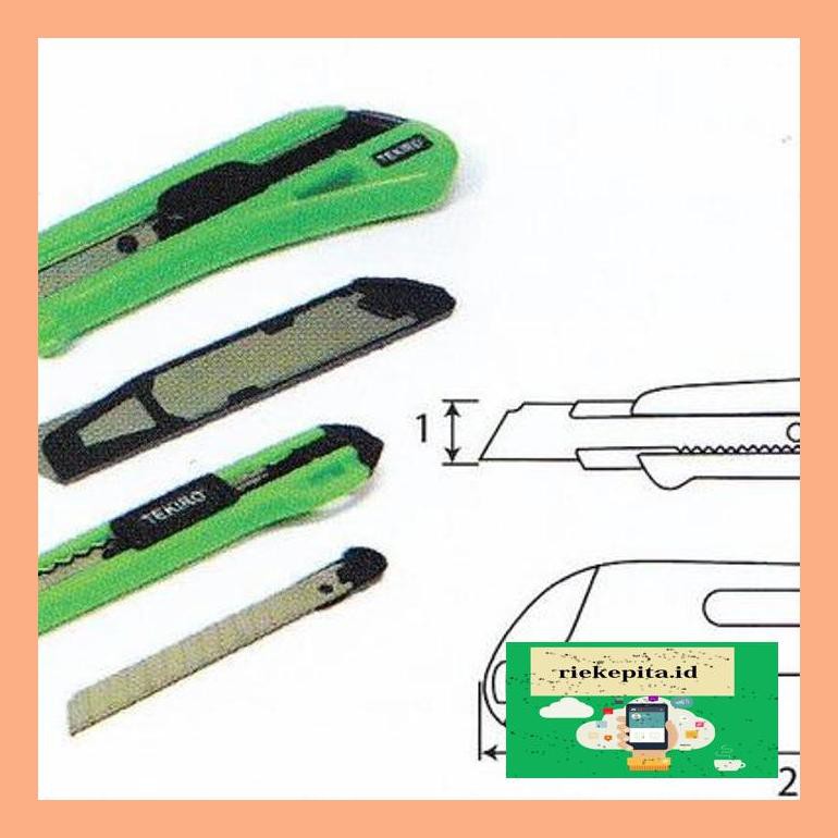 

R1En0Mdd Pisau Cutter Kecil 9 Mm Tekiro / Knife Cutter Usufit4