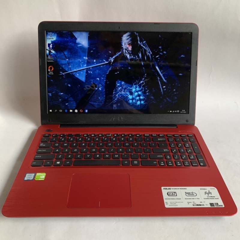 Laptop Gaming/Editing Asus - Core i5 Gen7 - Ram 8gb Hardisk Ssd 256gb - Dual VGA Nvidia Geforce