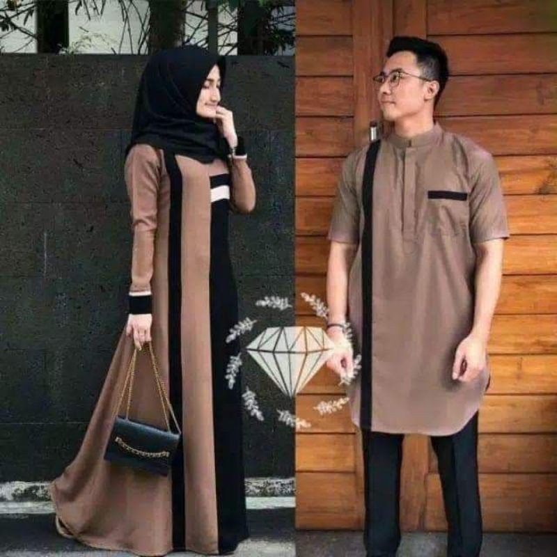 COUPLE GAMIS SYAR'I BAJU COUPLE PASANGAN KELUARGA