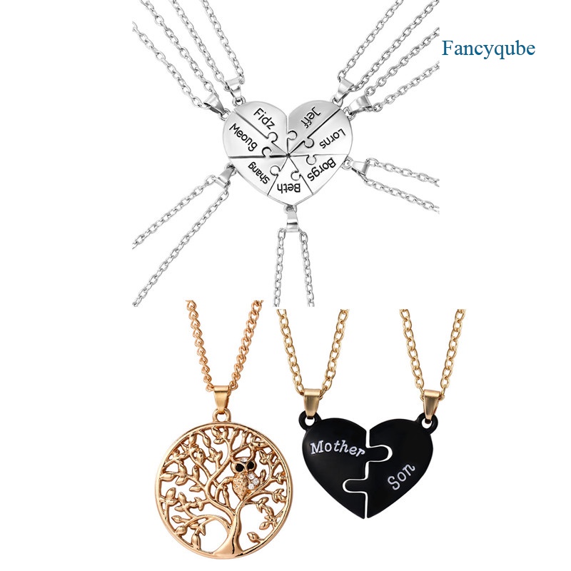 Kalung Rantai Liontin Hati Motif Tulisan Best Friend Gaya Korea Untuk Wanita