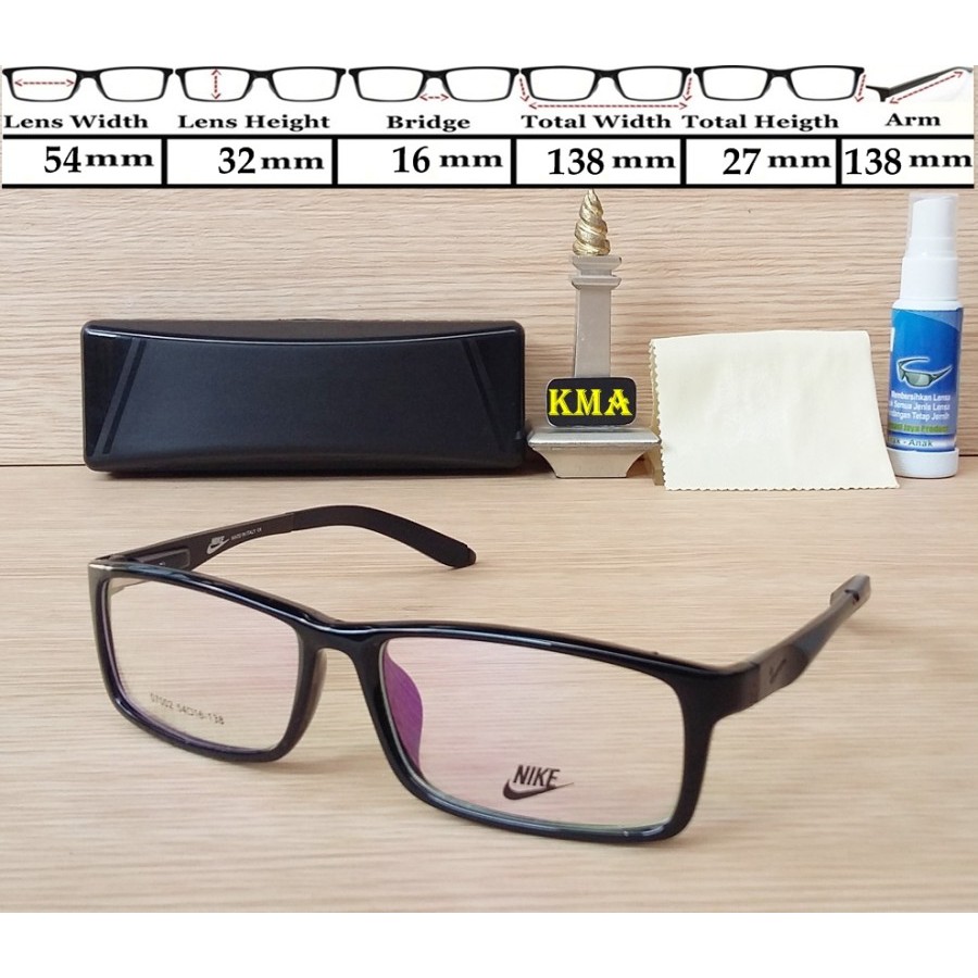 Frame nike kacamata sport kotak new