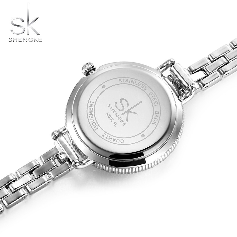 SHENGKE 0025 Jam Tangan Wanita Analog Stainless Steel WK-SBY