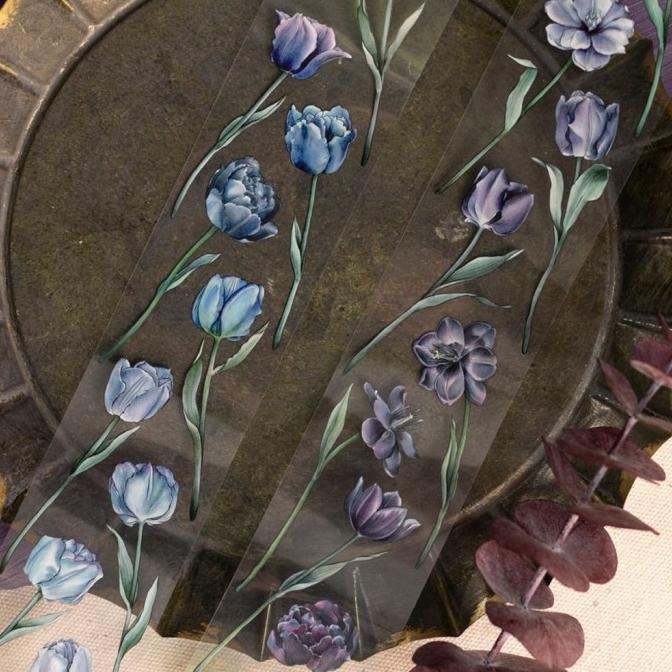 

(BISA COD) Sample Loidesign Cool Color Tulip PET Tape OBRAL Kode 32