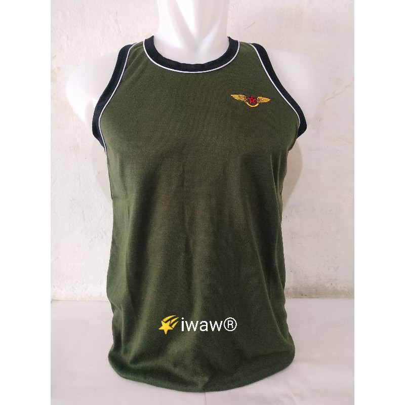 KAOS SINGLET BAHAN LEMBUT MOTIF WARNA