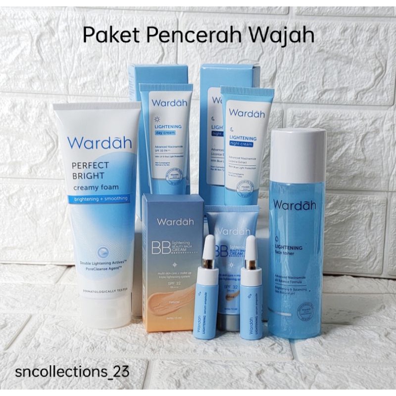 Paket Skincare Wardah / Paket Skincare Wardah Yang Ori / Paket Pencerah Wajah