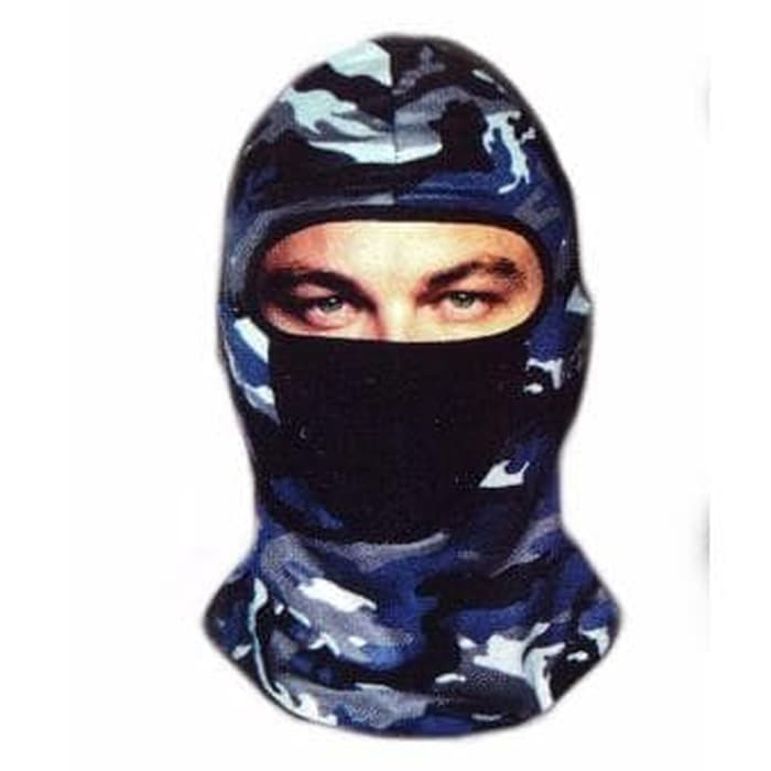 Masker mencegah virus Ninja Mask Army Camuflase Loreng Masker Motor Pelindung Helm - Campur Warna