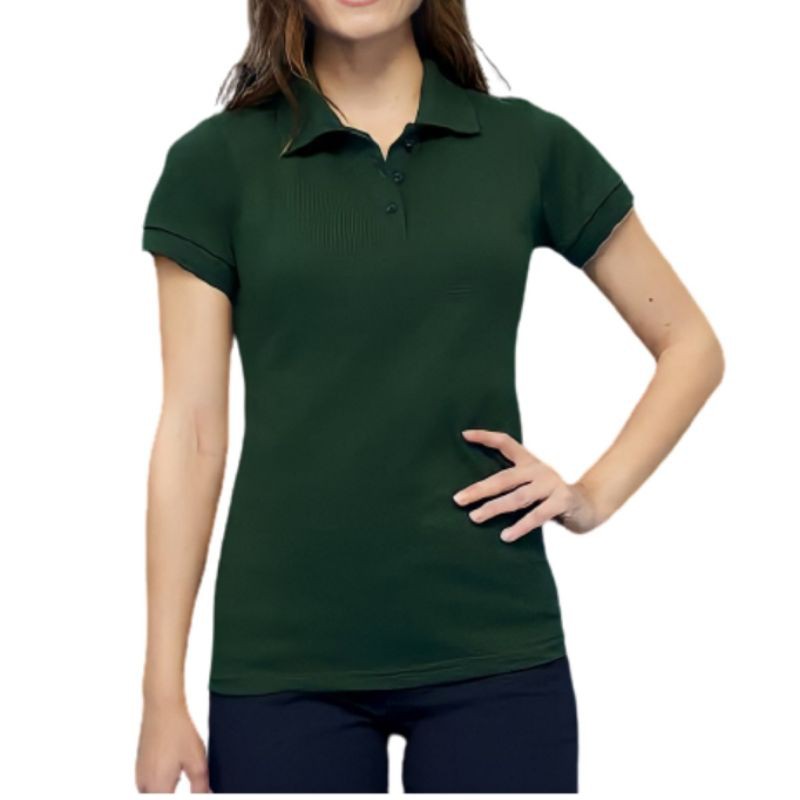 Kaos Polo Cewek Hijau Army / Woman Polo Shirt / Kaos polo Lady / Baju Kerah Wanita / Kaos Berkerah
