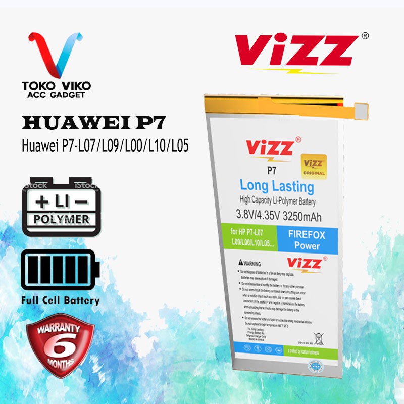 Vizz Baterai Huawei P7 Original