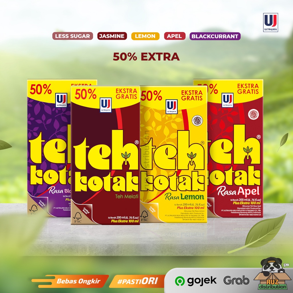 Teh Kotak 300ml - Teh Kotak Ultra Jaya UHT