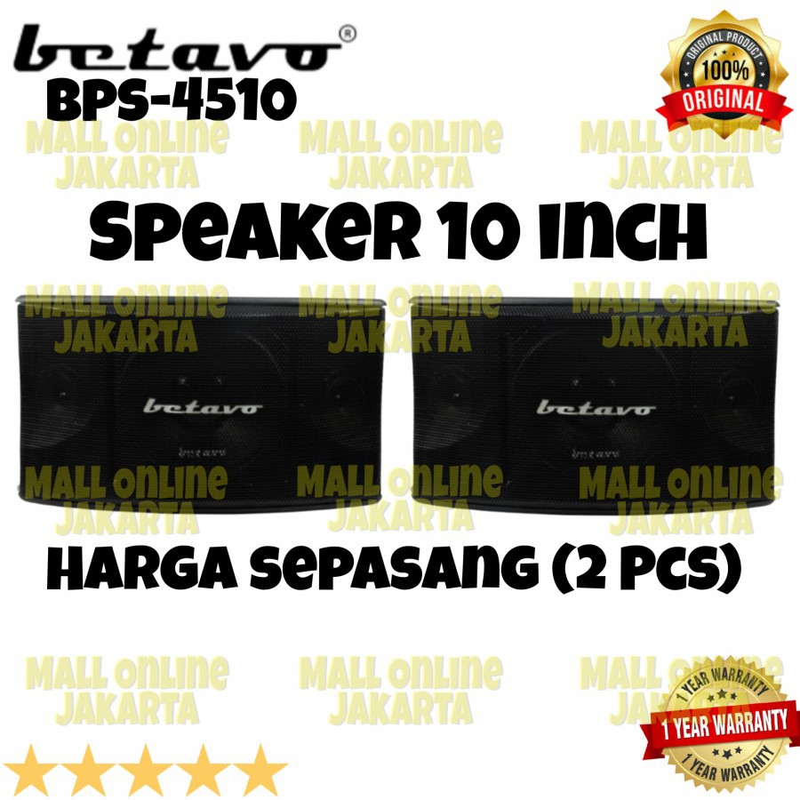 Speaker Pasif 10 inch Betavo Bps 4510 Karaoke Pasiv Bps4510