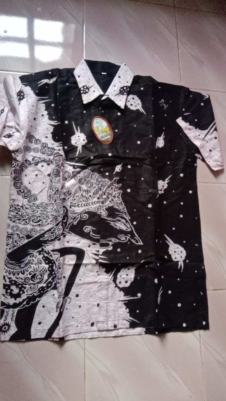 Bswart Batik Hrb026 Kenongo Hem Pendek Padi Pekalongan M L Xl Batik Pria Murah Modern Grosir
