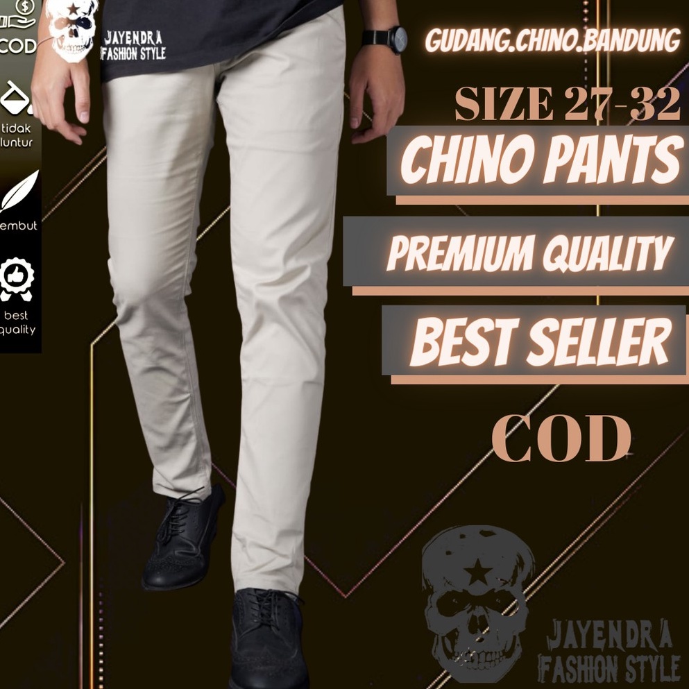 CELANA CHINO Chinos Cino Panjang Pria Slimfit KERJAHARIAN Santai Casual Formal °Kualitas Erigo Pants