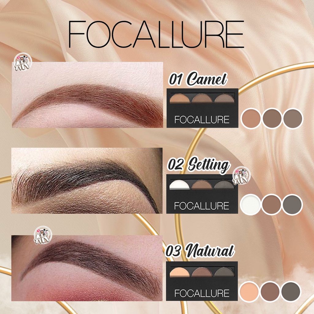 FOCALLURE MAKEUP SERIES ( EYEBROW CREAM / EYEBROW POWDER / EYESHADOW 9 COLORS / LOOSE POWDER )