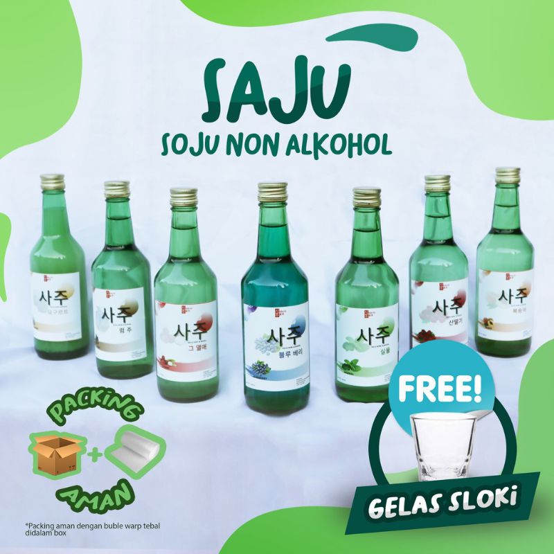 

SAJU NON ALKOHOL// 100% HALAL //VARIAN RASA||free gelas