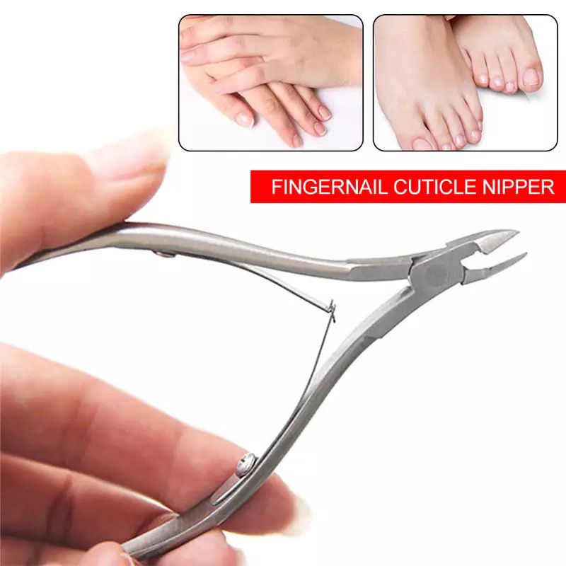 Tang Gunting Kuku Jempol Kaki Miring Stainless Steel Anti Cantengan Toe Nail Clipper Kulit Mati Dan Kutikula Nipper F712