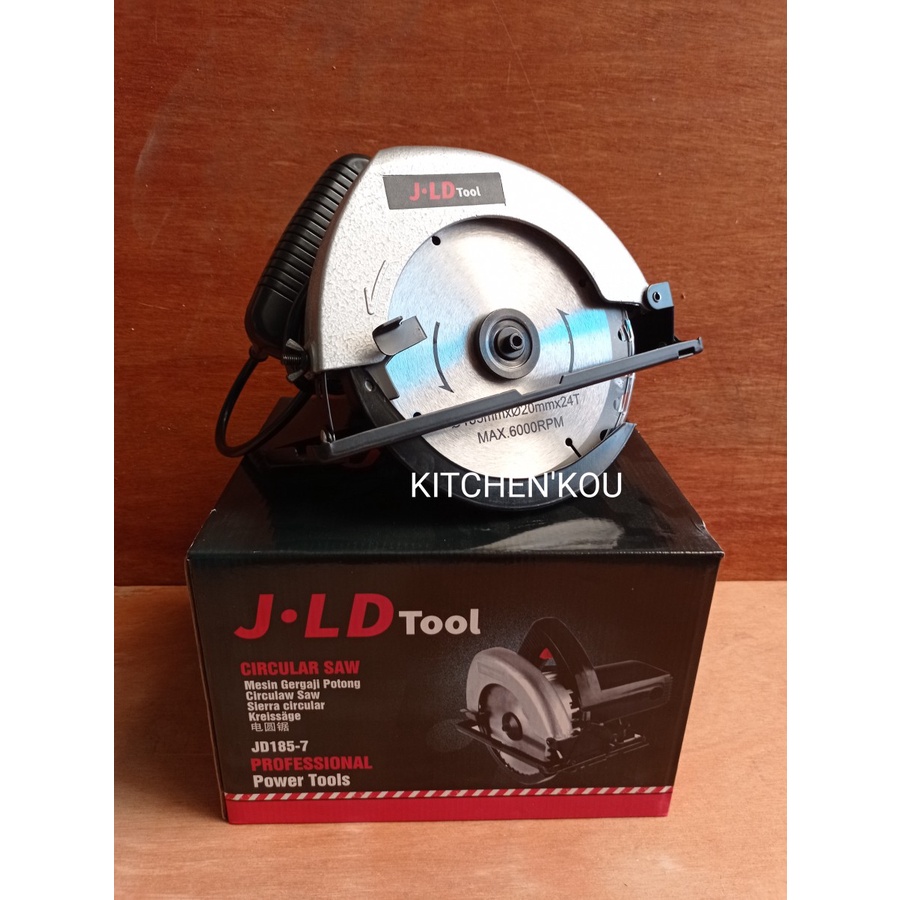 CIRCULAR SAW CIRCLE SAW / GERGAJI KAYU LISTRIK 7 INCH JLD
