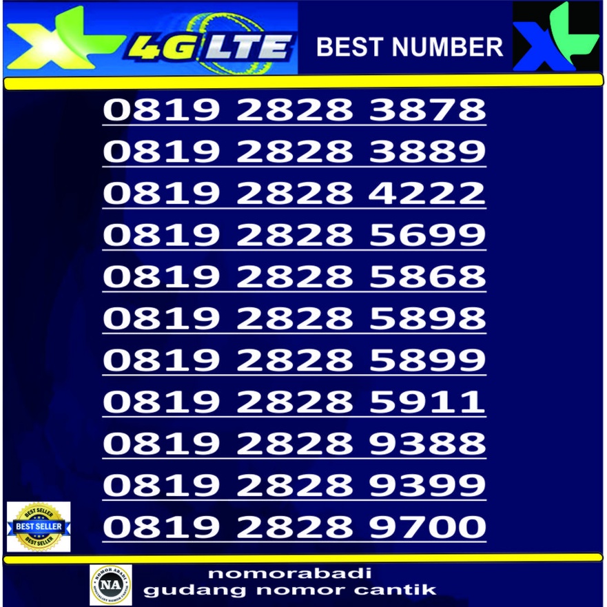 nomor cantik xl 2828