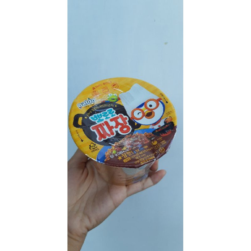 Pororo Noodle / Jajangmyeon / Pink Spaghetti Mie Cup Korea Anak Made in Korea
