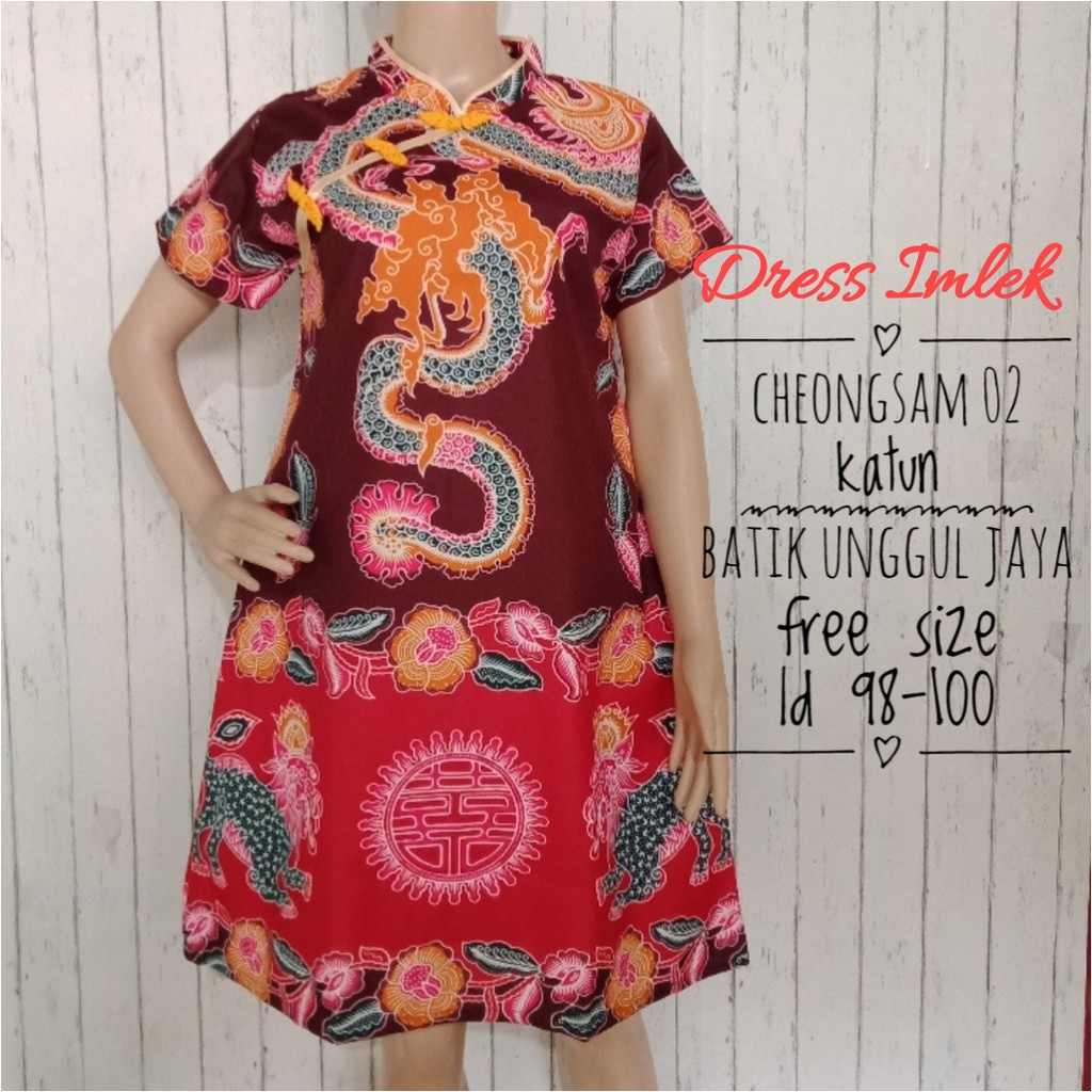 Dress batik gendongan lucu | Dress Batik Gendongan | dress batik cheongsam