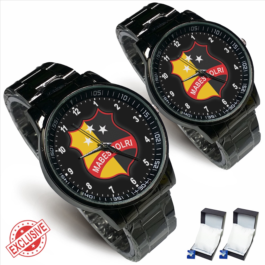 Jam Tangan Rantai Couple MARKAS BESAR POLRI (Limited Edition)