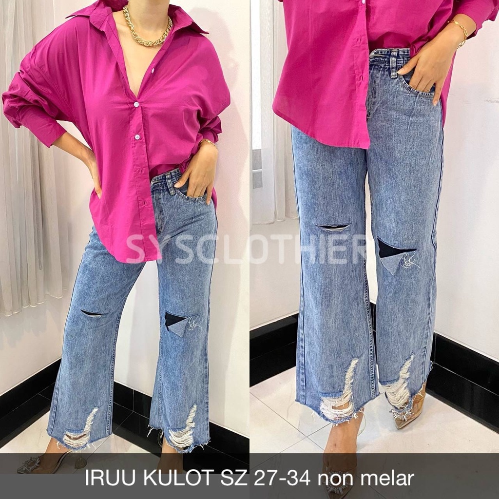 CELANA JEANS WANITA IRUU KULOT-SYSCLOTHIER