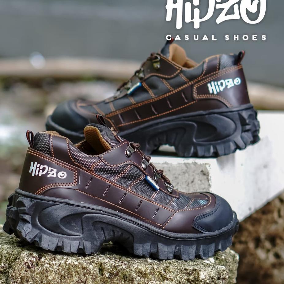&gt; Sepatu Safety Pria Premium Ujung Besi Hipzo M 052 Original 100% Anti Air Safety Sefty Shoes Boots  Pria Wanita Cheetah Krisbow King Jogger Best Seller