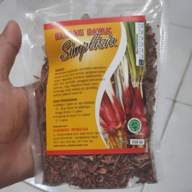 

Bawang dayak simplisia